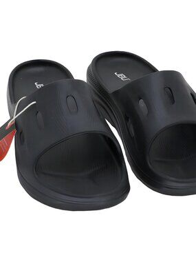 JBU Men's Pillow Recovery Slide Sandal - Black Size 12